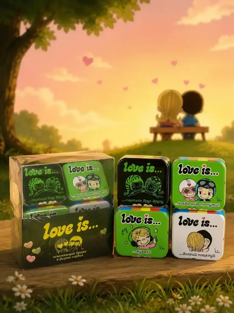 [18-775] Драже LOVE IS 20 гр 1\12/12с дозатором, шт
