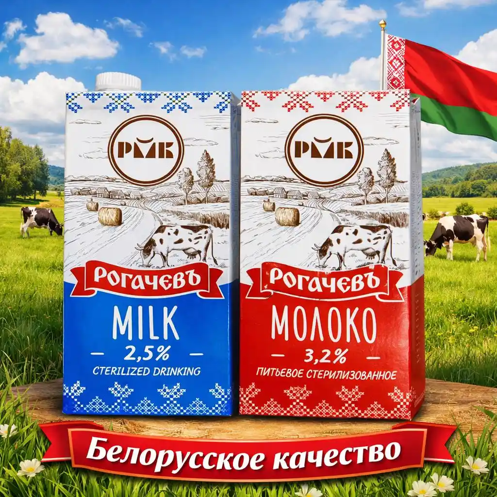 [18-4322] Молоко питьевое 2.5% "Рогачев" 1литр