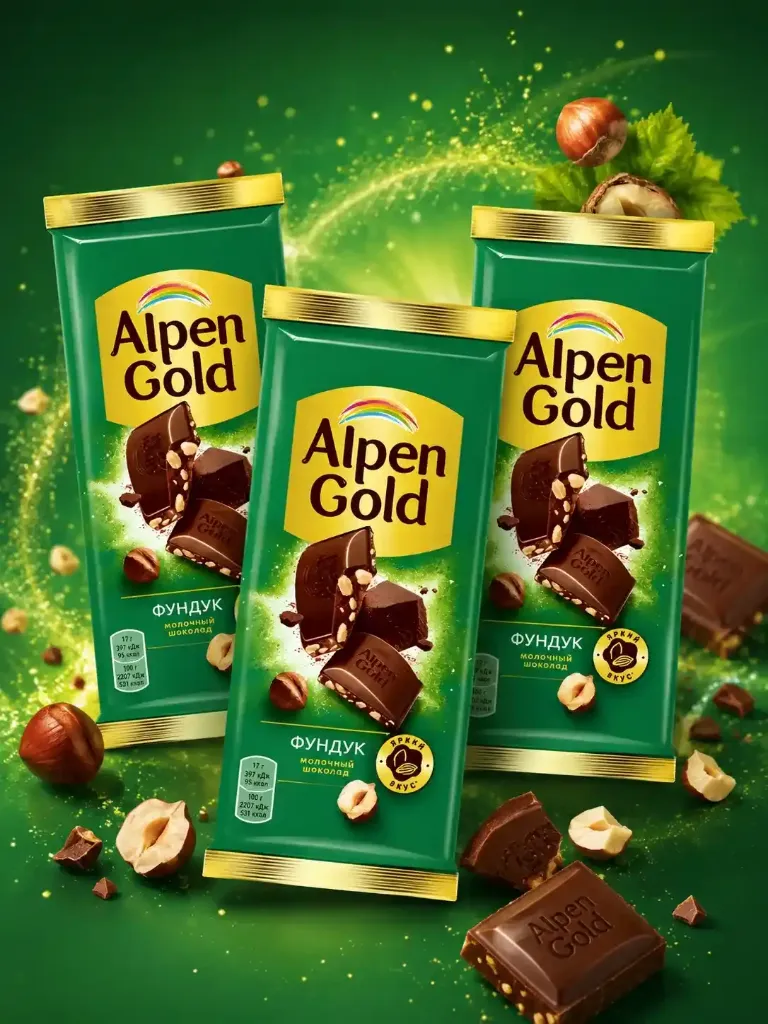 Шоколад «Alpen Gold» фундук Срок до 30.06.2026