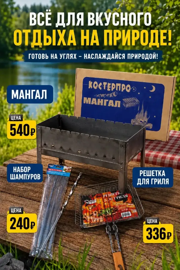 Набор шампуров 6 шт