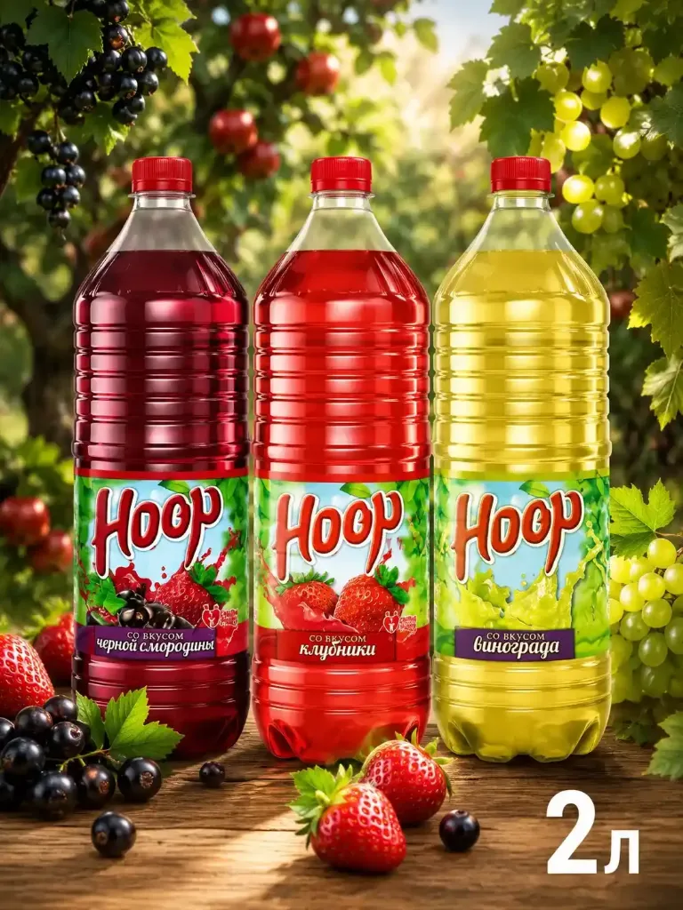 Напиток фруктовый «Ноор» в асс-те! 2л х 6шт