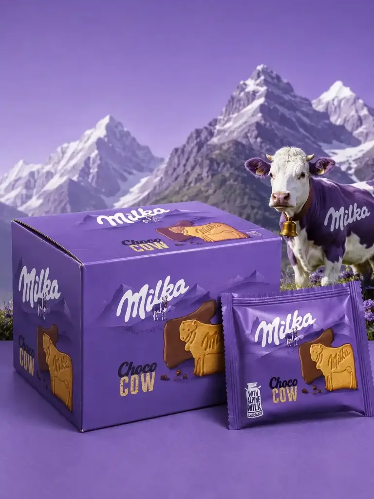 Милка Печенье Choco Cow 40гр; 1*24