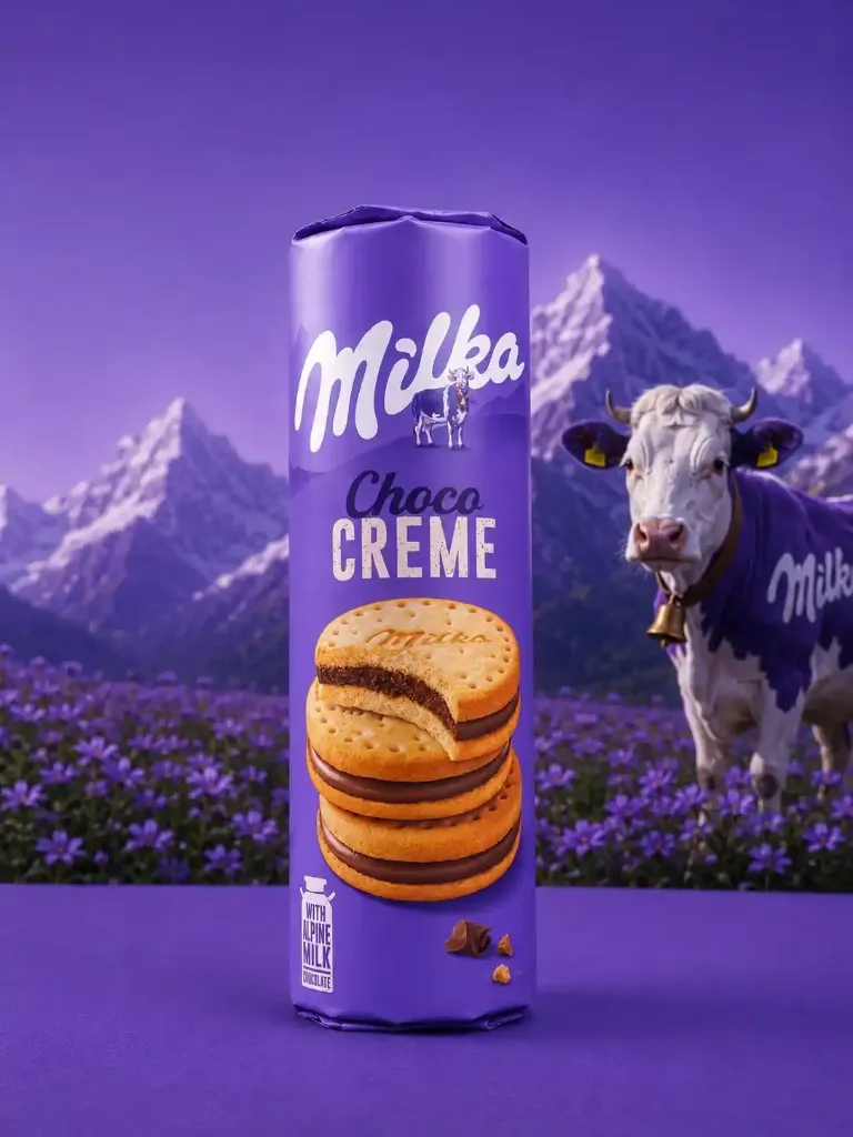 Милка печенье Choco Cookies 260гр.; 1*18 крем