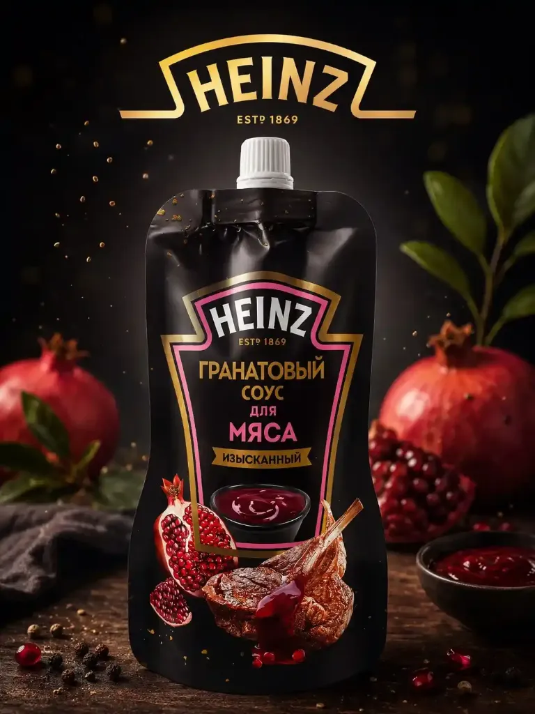 Соус «Heinz» «Гранатовый» для мяса м/у 200гр