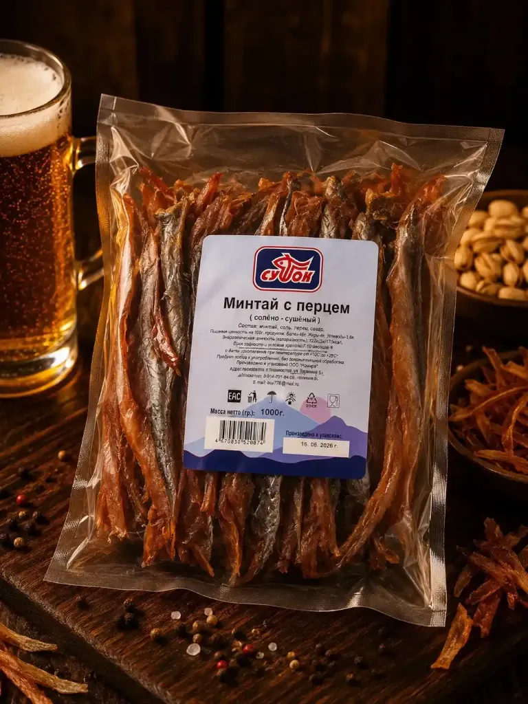 Минтай с перцем