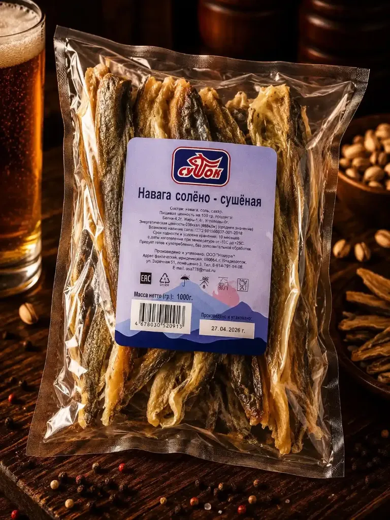 Навага солёно-сушёная