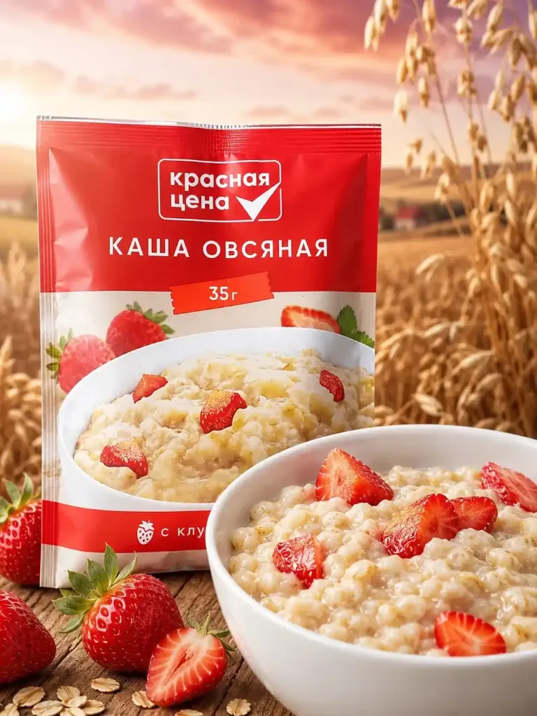 Каша овсяная «Красная цена» 35гр