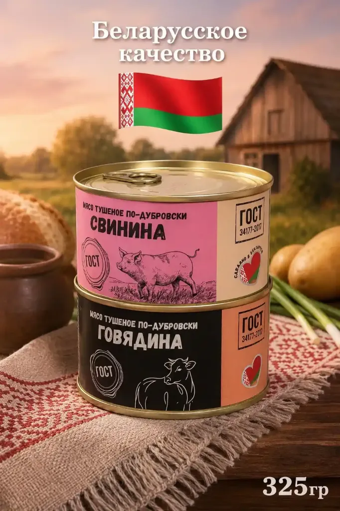 Говядина по-дубровски 325гр Производство- Беларусь