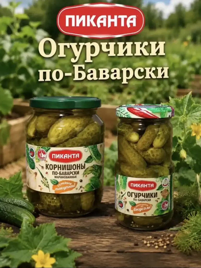 Огурцы по-Баварски, 460 гр