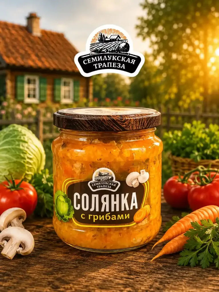 Солянка с грибами