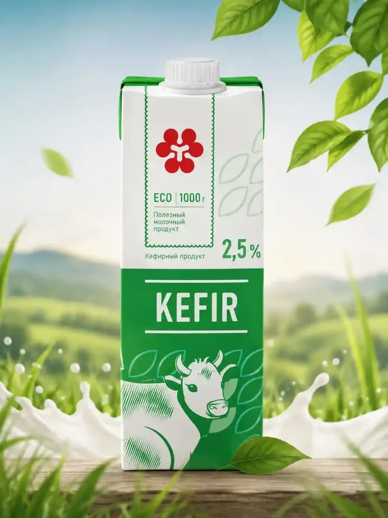 Молочный продукт «KEFIR» 2,5% 1000гр