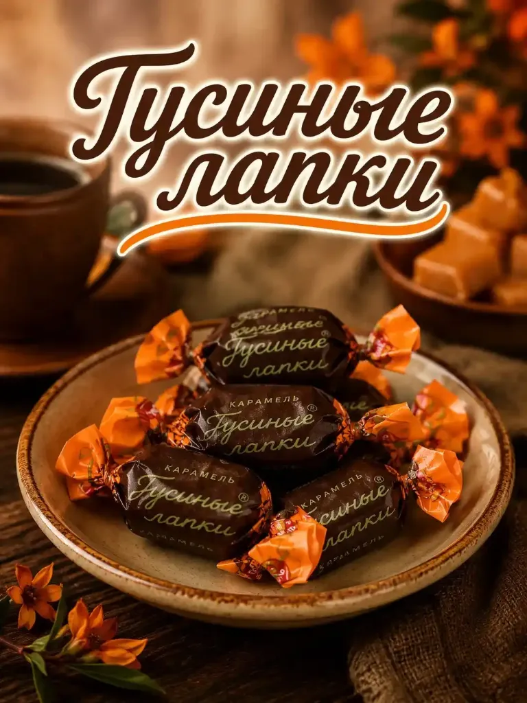 Карамель Гусиные лапки; 1 кг