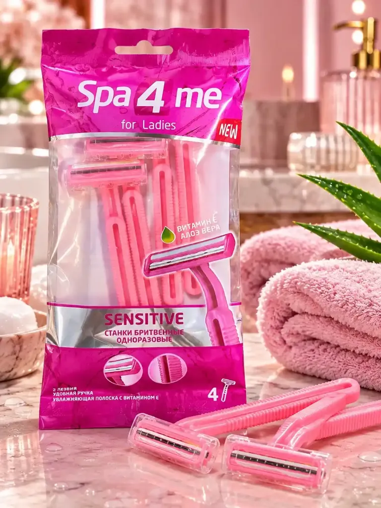 Станки женские «Spa4Me» Упаковка на 4шт