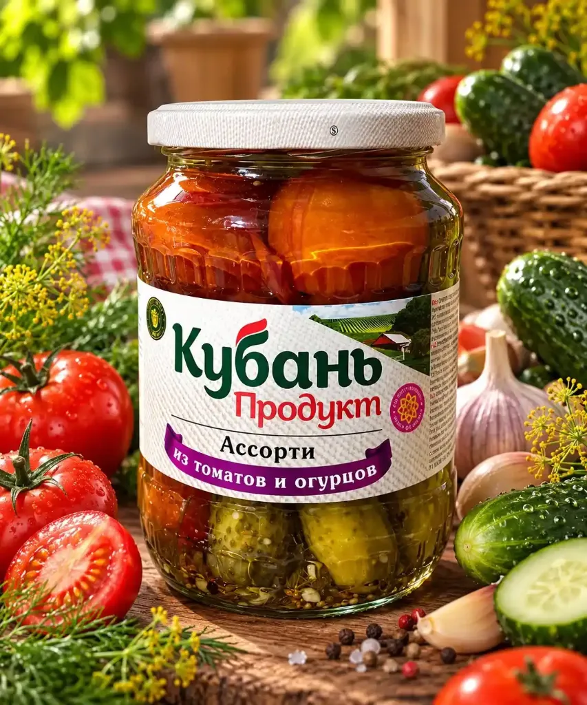 Ассорти овощное «Кубань» 680гр х 12шт