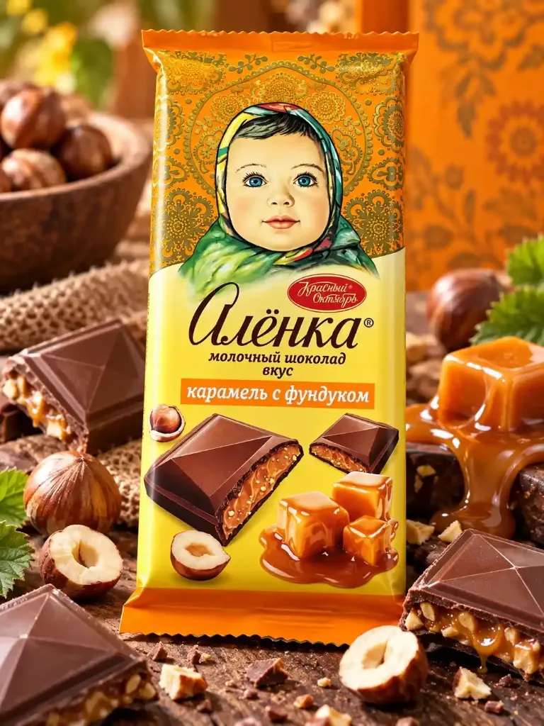 Шоколад Аленка фундук и соленая карамель 87гр х 12шт